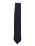 AN IVY Solid Navy Cotton Tie Marinblå