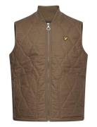 Lyle & Scott Quilt Gilet Khaki Green