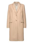 Tommy Hilfiger Classic Light Wool Blend Coat Beige