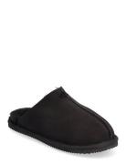 ENKEL Living Shearling Slippers Svart