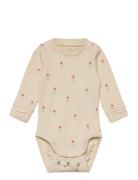 Lindex Body Aop Flower Beige