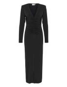 Gestuz Oda Ls Long Slit Dress Svart
