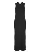 Tommy Hilfiger Slim 5X2 Rib Midi Dress Ns Svart