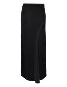 Calvin Klein Fluid Jersey Panel Skirt Svart