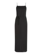 Calvin Klein Recycled Cdc Midi Slip Dress Svart