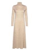 Polo Ralph Lauren Wool-Blend Turtleneck Dress Beige