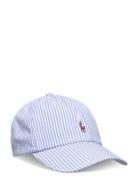 Ralph Lauren Kids Cotton Seersucker Ball Cap Blå