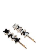 Four Stars Pin 2Pcs Black Accessories Hair Accessories Hair Pins Black...