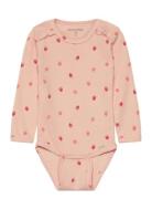 Minymo Body Ls Aop Rib Rosa