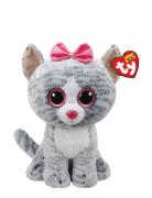 TY Kiki - Grey Cat Large Multi/patterned