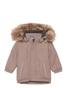 Color Kids Parka W. Fake Fur Beige