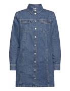 Tommy Jeans Aline Ls Dress Ah5032 Ext Blå