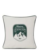 Lexington Home Mountain Logo Recycled Cotton Canvas Pillow Cover Vit