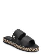 Tommy Hilfiger Th Leather Flat Esp Sandal Svart