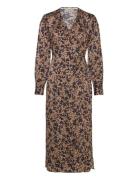 Second Female Vincent Wrap Dress Brun