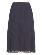 French Connection Pleated Solid Skirt Blå