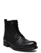 Jack & J S Jfwshaun Leather Boot Sn Svart