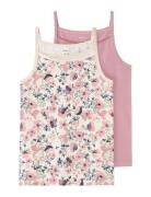 Name It Nkfstrap Top 2P Nostalgia Flower Noos Rosa