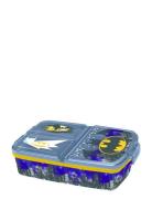 Batman Multi Comp. Sandwich Box Home Meal Time Lunch Boxes Blue Batman