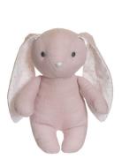 Teddykompaniet Elina, Rabbit In Cotton And Linen Fabric, Pink Rosa