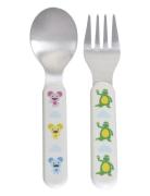 Bolibompa Bolibompa- Cutlery, Fork&Spoon Multi/patterned