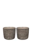 Marimekko Home Siirtola. Cup 2Dl W/Out H 2Pcs Brun