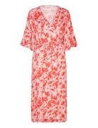 Second Female Papaveri Ss Dress Röd