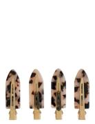 By Barb Make Up Clips 4-P Tortoise Multi/patterned