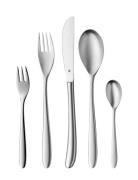 Silk 60 Pcs., Matt Home Tableware Cutlery Cutlery Set Silver WMF