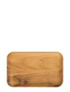 Aida Raw Teak - Rektangulær Frokosttallerken 1 Stk 23,7X14.9X1,8 Cm Br...