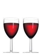 Vinglas 2 St Home Tableware Glass Wine Glass Red Wine Glasses Nude Mep...