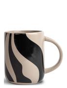 Mug Liz Zebra Beige/Black Home Tableware Cups & Mugs Coffee Cups Multi...