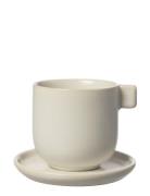 Cup W Saucer For Coffee Home Tableware Cups & Mugs Tea Cups Cream ERNS...