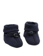 Smallstuff Booties, Merino Wool, Navy Marinblå