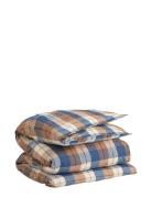 Flannel Check Double Duvet Home Textiles Bedtextiles Duvet Covers Mult...