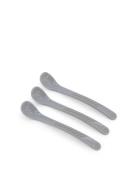 Twistshake 3X Feeding Spoon 4+M Pastel Grey Home Meal Time Cutlery Gre...