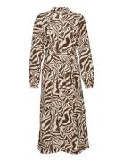 YAS Yaslondon Ls Midi Dress - Ca Multi/patterned