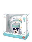 Disney Baby 3 Pcs Set Bicolor Non Slip In Gift Box, Mickey Home Meal T...