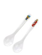 Bamse Vulcano Island, Spoons, 2-Pack Home Meal Time Cutlery White Rätt...