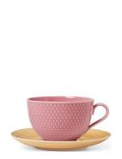 Rhombe Color Tekop M. Underkop 39 Cl Rosa/Sand Lyngby Porcelæn Pink