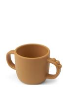 Peekaboo 2-Handle Cup Croco Home Meal Time Cups & Mugs Cups Yellow D B...