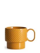 Coffee & More , Tea Mug Home Tableware Cups & Mugs Tea Cups Yellow Sag...