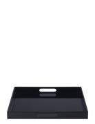 Mojoo Lux Lacquer Tray W/Handle Svart