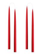 Hand Dipped Candles, 4 Pack Home Decoration Candles Pillar Candles Red...