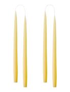 Kunstindustrien Hand Dipped Candles, 4 Pack Gul