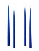 Kunstindustrien Hand Dipped Candles, 4 Pack Blå