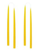 Hand Dipped Candles, 4 Pack Home Decoration Candles Pillar Candles Yel...
