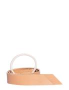 Corinne Leather Band Long Beige