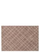 Tica Copenhagen Floormat Polyamide, 130X90 Cm, Lines Design Beige