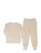 Geggamoja Two Pcs Pyjamas Classic Beige